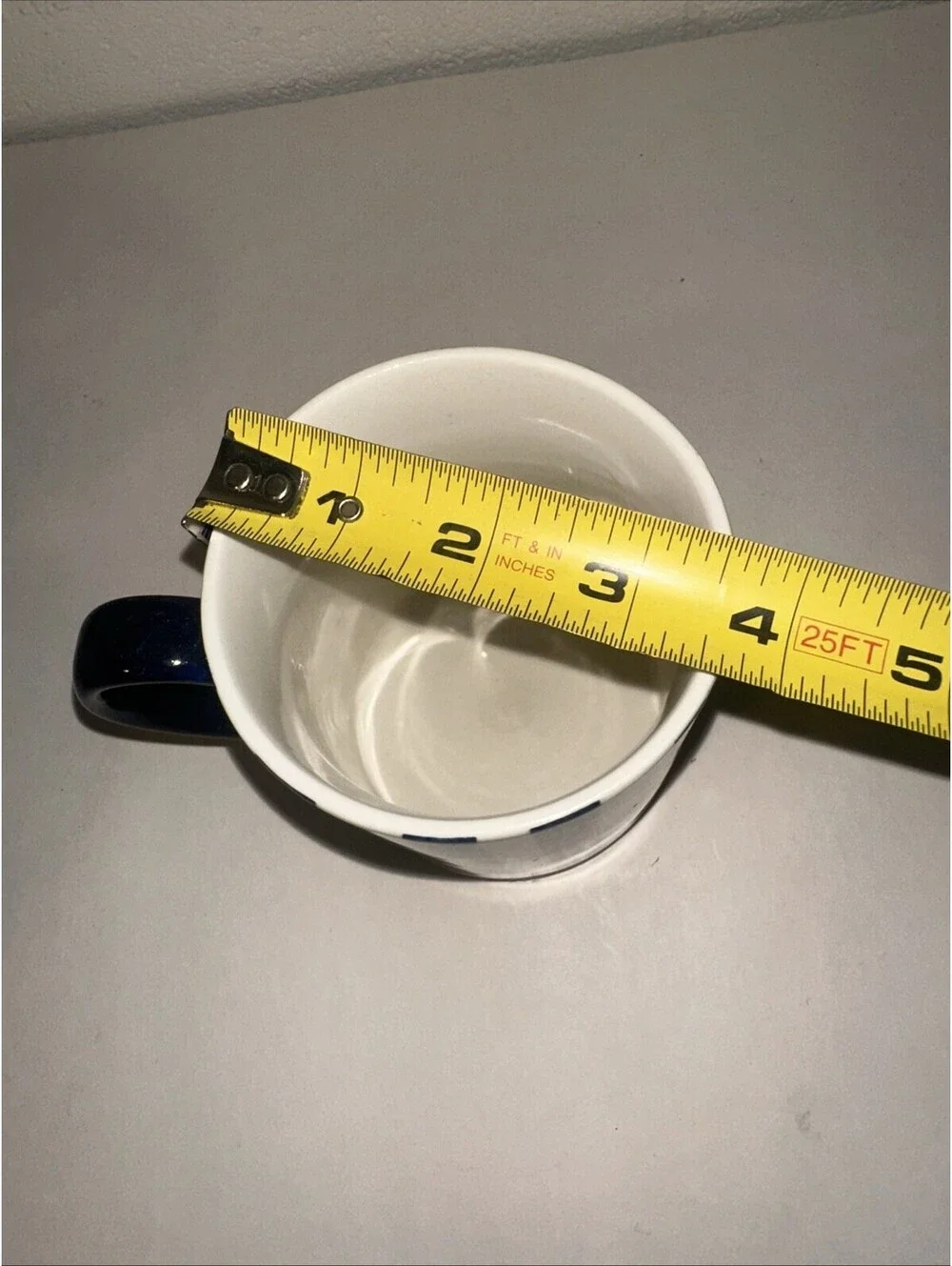Potters Studio Navy Blue striped Coffee Mug Cup Nautical Theme Replacement